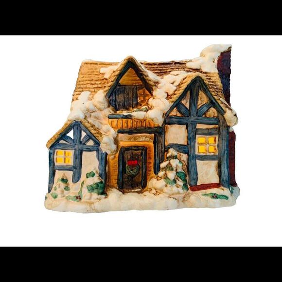 Vintage Dickens' Cottage Collectable Lighted House Original Box E103807 Mervyns - Picture 2 of 15